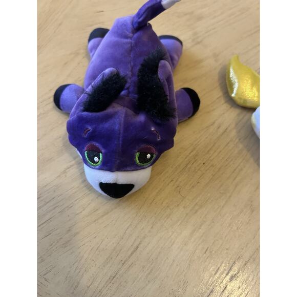 Lot Of 4 Cutetitos Fruititos Fox calico Cat mac cheese goldito bat Bean Plush - Picture 13 of 15